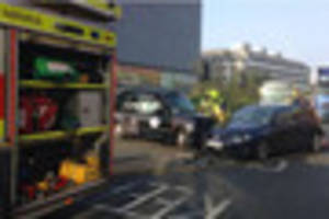 Delays after crash in Vaughan Way, Leicester